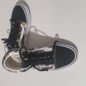 Vans Off The Wall Unisex Lace Up Animal Print Sneakers Shoes Men's 7.5 / Women 9